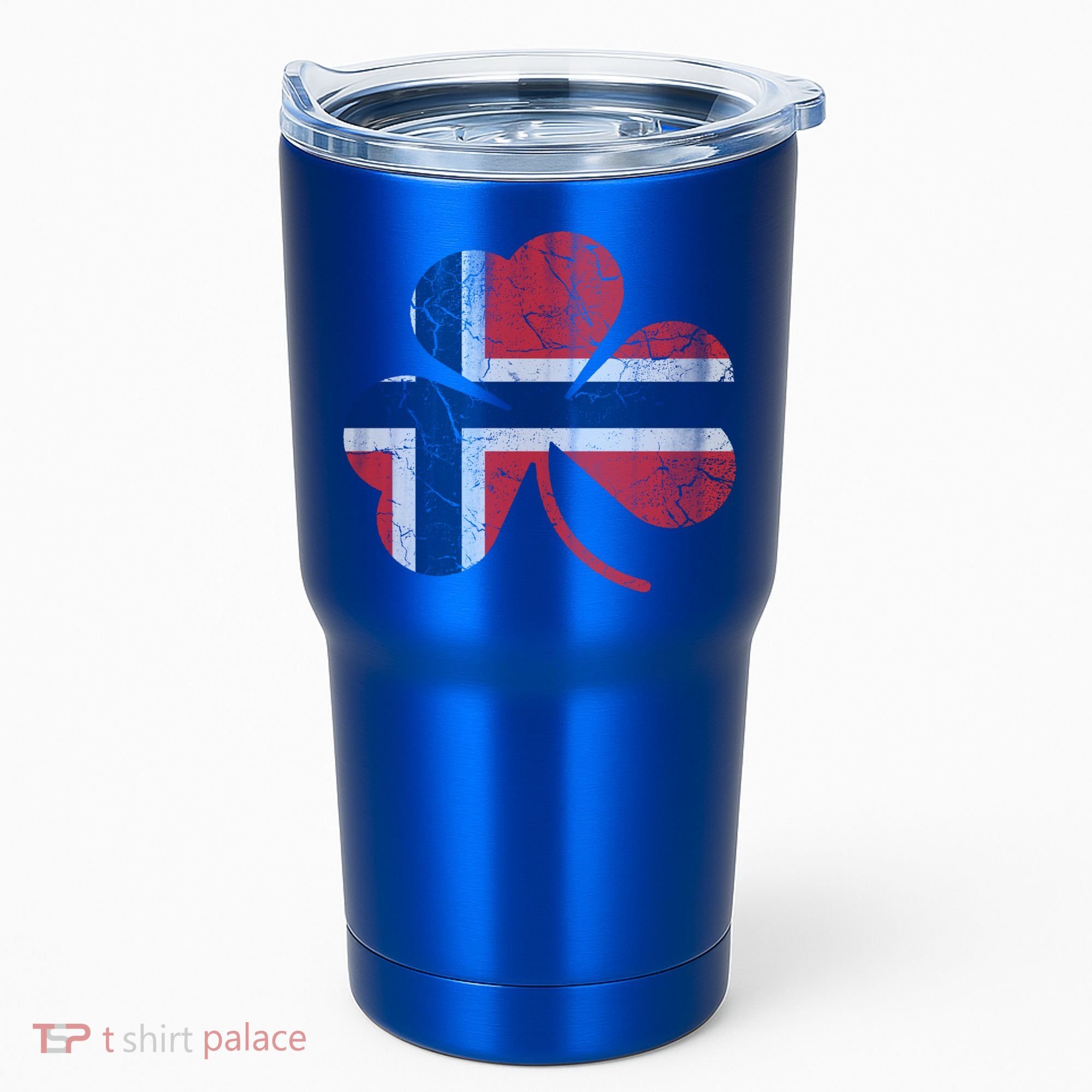 Norwegian Flag Irish Shamrock Norge St Patricks Day Norway Great Gift Tumbler