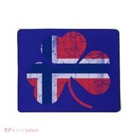 Norwegian Flag Irish Shamrock Norge St Patricks Day Norway Great Gift Mousepad thumb 0