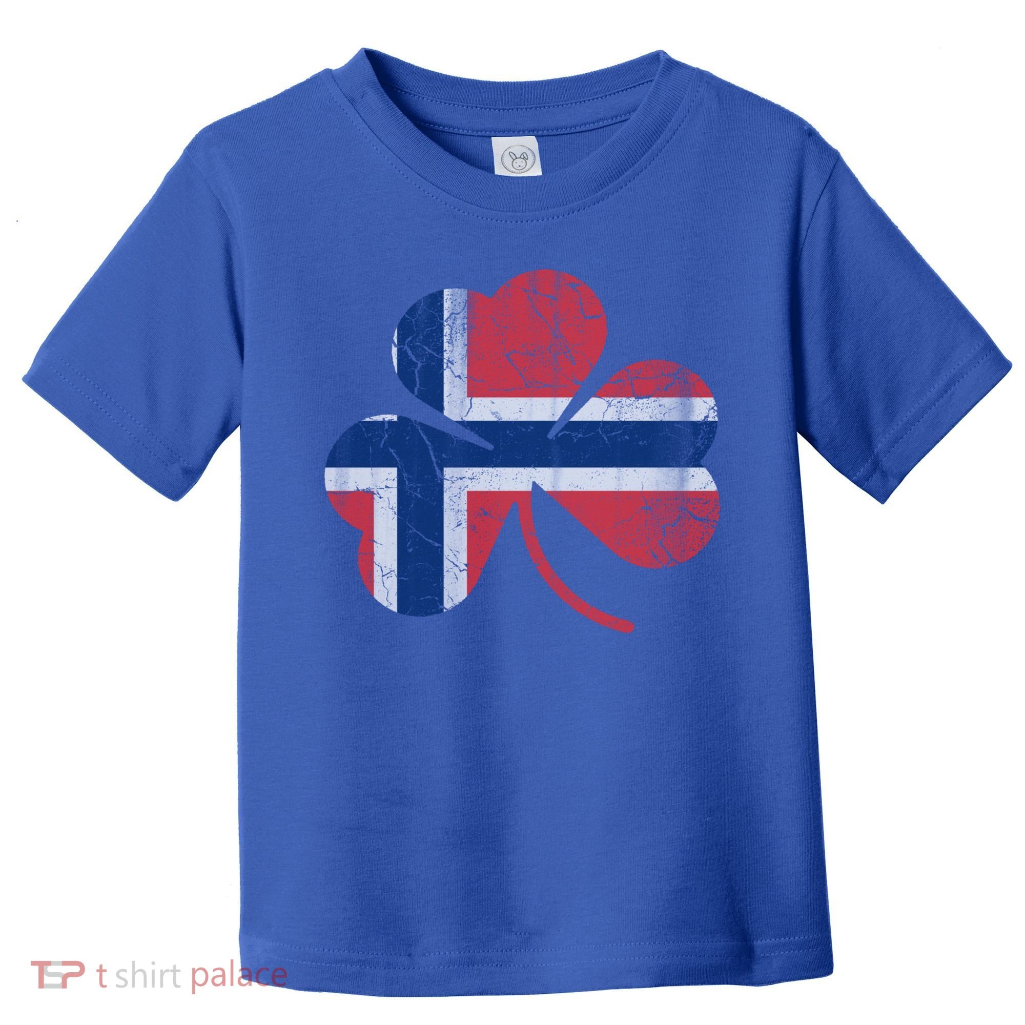 Norwegian Flag Irish Shamrock Norge St Patricks Day Norway Great Gift Toddler T-Shirt