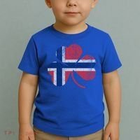 Norwegian Flag Irish Shamrock Norge St Patricks Day Norway Great Gift Toddler T-Shirt thumb 2