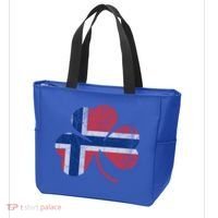 Norwegian Flag Irish Shamrock Norge St Patricks Day Norway Great Gift Tote Bag thumb 3