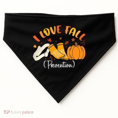 Nurse Fall I Love Fall Prevention Fall Physical Therapy USA-Made Doggie Bandana