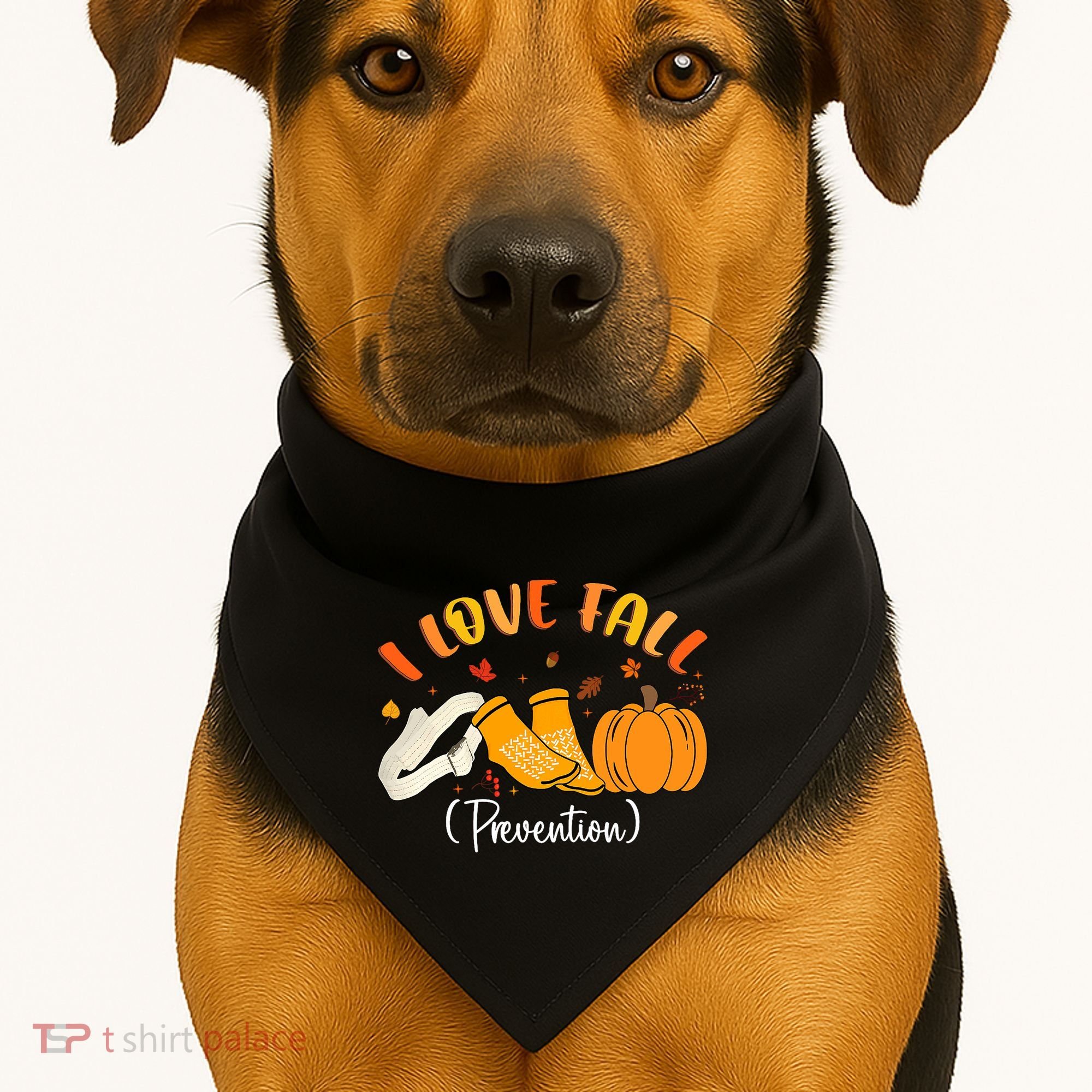 Nurse Fall I Love Fall Prevention Fall Physical Therapy USA-Made Doggie Bandana
