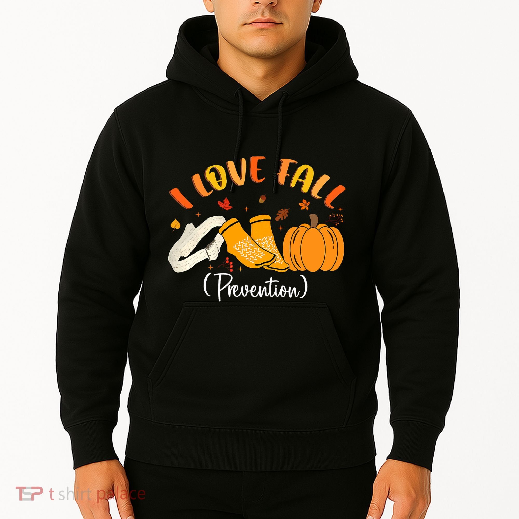 Nurse Fall I Love Fall Prevention Fall Physical Therapy Hoodie