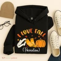 Nurse Fall I Love Fall Prevention Fall Physical Therapy Hoodie thumb 4