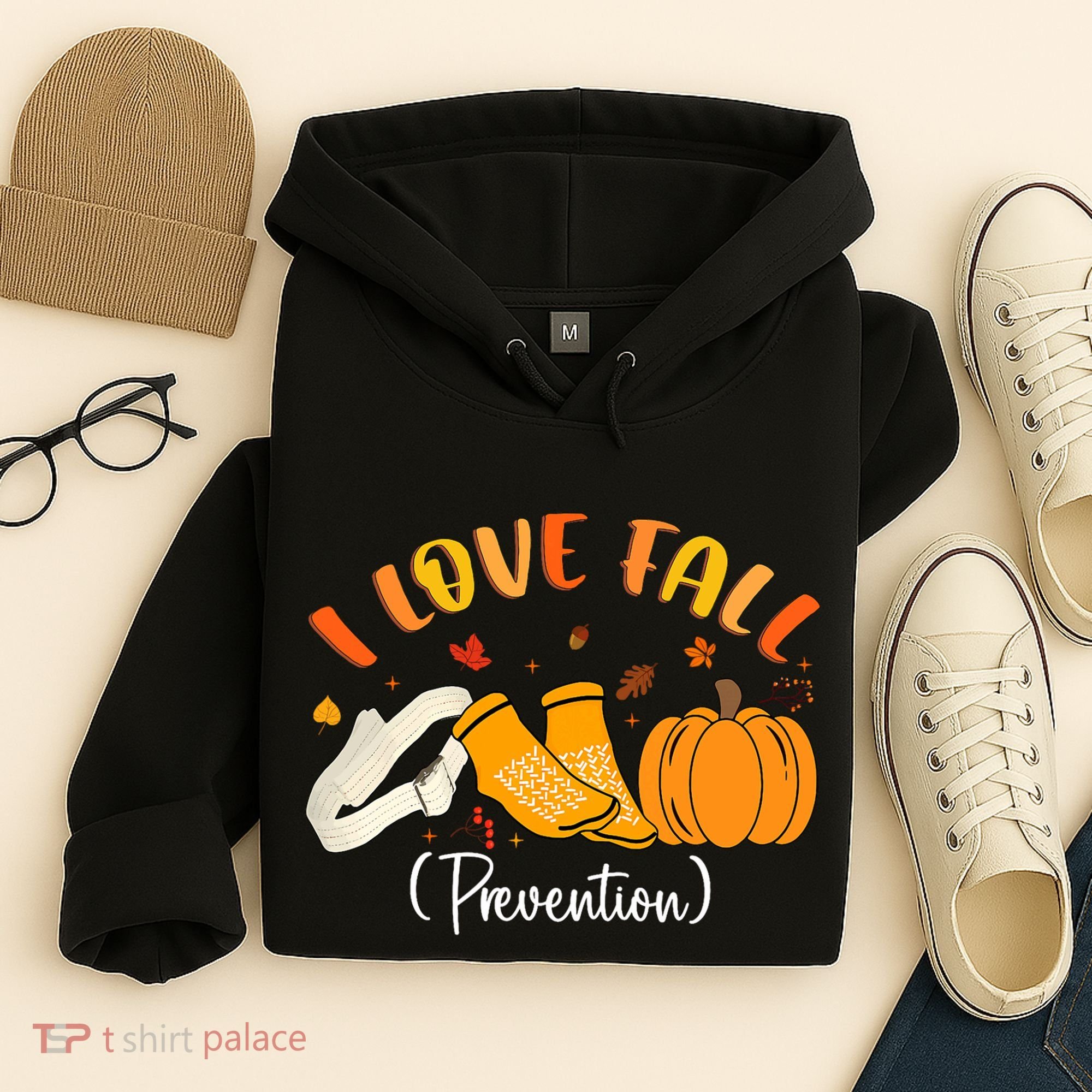 Nurse Fall I Love Fall Prevention Fall Physical Therapy Hoodie
