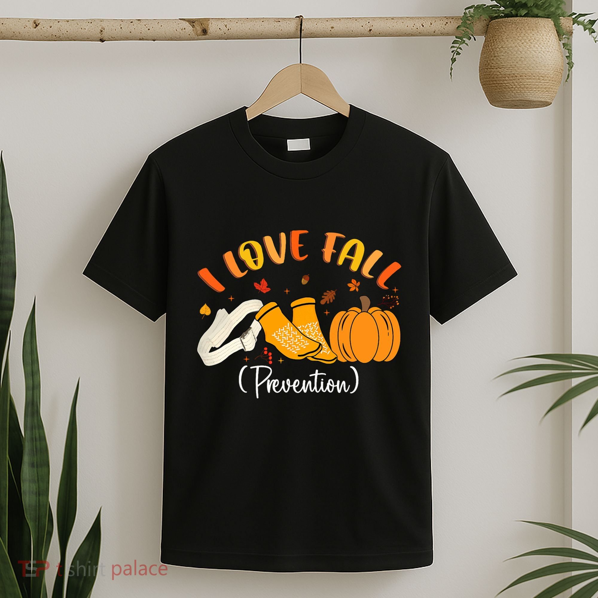 Nurse Fall I Love Fall Prevention Fall Physical Therapy T-Shirt