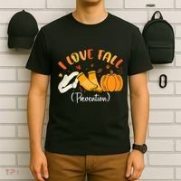 Nurse Fall I Love Fall Prevention Fall Physical Therapy T-Shirt thumb 6