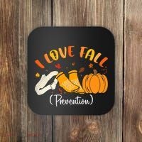 Nurse Fall I Love Fall Prevention Fall Physical Therapy Coaster thumb 0
