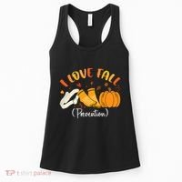 Nurse Fall I Love Fall Prevention Fall Physical Therapy Women's Tank Top thumb 0