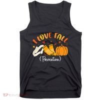 Nurse Fall I Love Fall Prevention Fall Physical Therapy Tank Top thumb 0