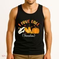 Nurse Fall I Love Fall Prevention Fall Physical Therapy Tank Top thumb 3