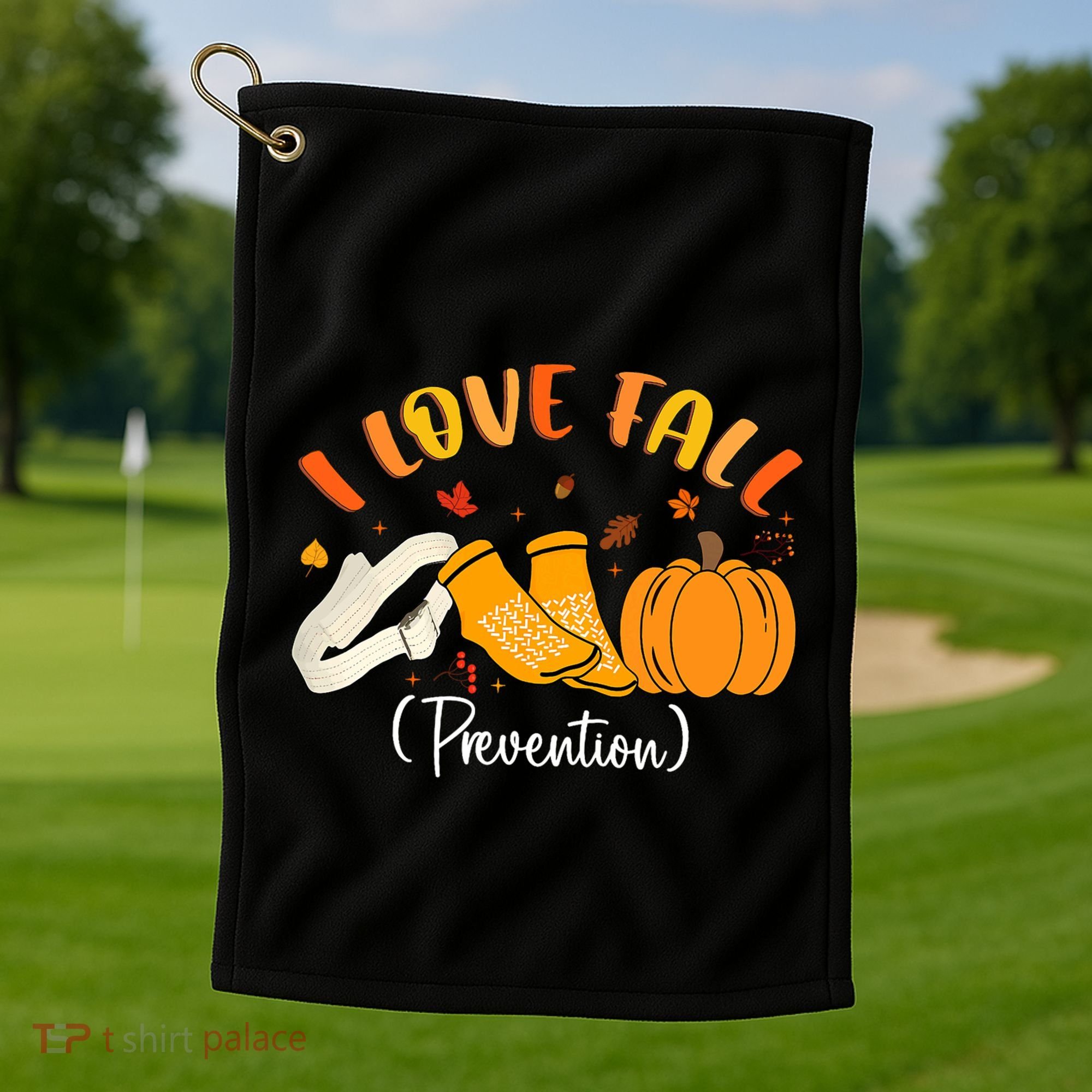Nurse Fall I Love Fall Prevention Fall Physical Therapy Golf Towel