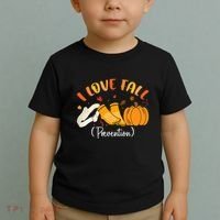 Nurse Fall I Love Fall Prevention Fall Physical Therapy Toddler T-Shirt thumb 2