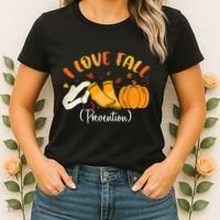 Nurse Fall I Love Fall Prevention Fall Physical Therapy Women's T-Shirt thumb 2
