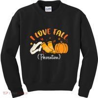 Nurse Fall I Love Fall Prevention Fall Physical Therapy Kids Sweatshirt thumb 0