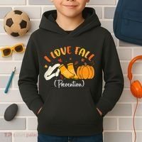 Nurse Fall I Love Fall Prevention Fall Physical Therapy Kids Hoodie thumb 2