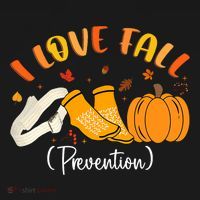 Nurse Fall I Love Fall Prevention Fall Physical Therapy Kids Long Sleeve Shirt thumb 2