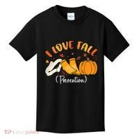 Nurse Fall I Love Fall Prevention Fall Physical Therapy Kids T-Shirt thumb 0