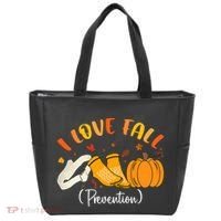 Nurse Fall I Love Fall Prevention Fall Physical Therapy Tote Bag thumb 0