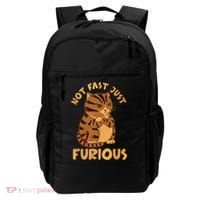 Not Fast Just Furious Funny Cute Grumpy Fat Cat Pet Lovers Backpack thumb 0