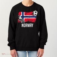 Norway Flag Jersey Norwegian Soccer Team Norwegian Premium Women's Sweatshirt thumb 0