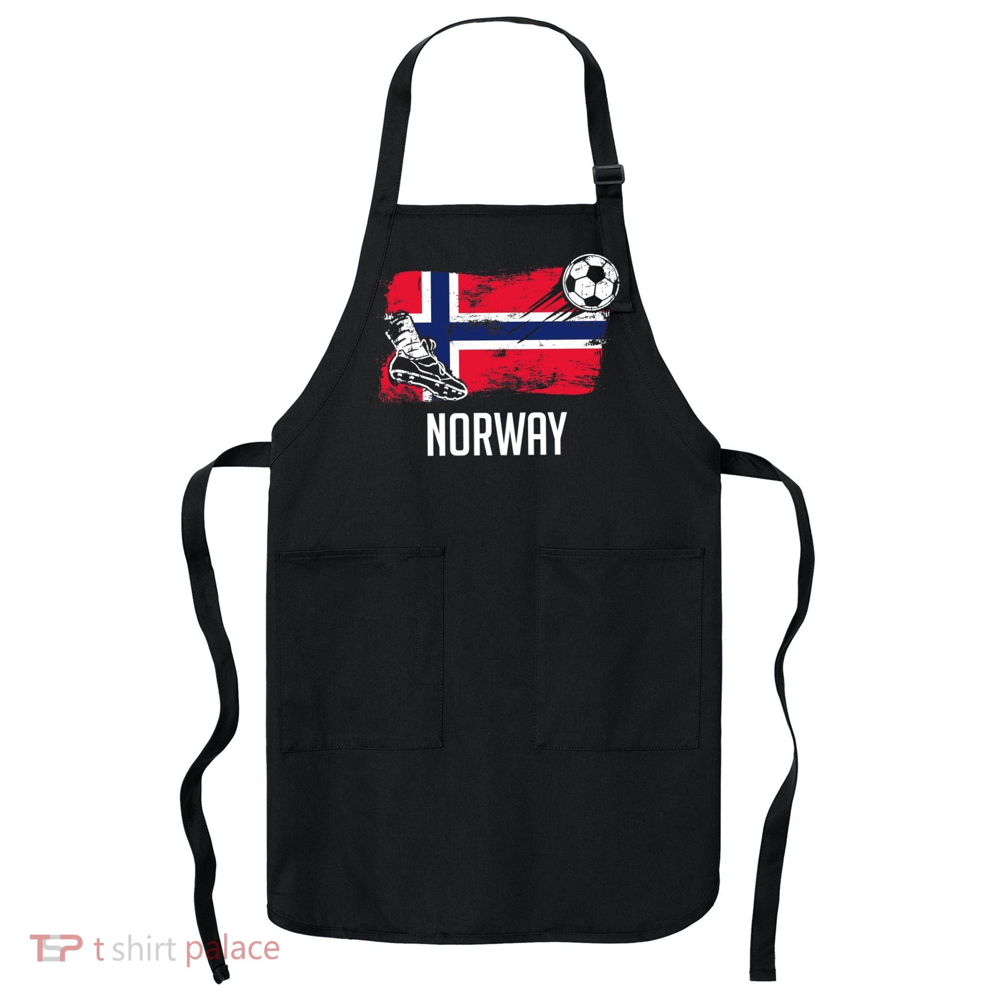 Norway Flag Jersey Norwegian Soccer Team Norwegian Premium Apron