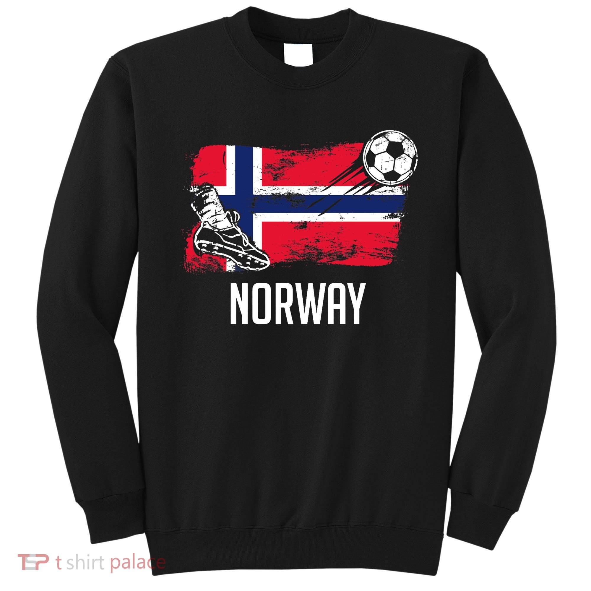 Norway Flag Jersey Norwegian Soccer Team Norwegian Premium Sweatshirt