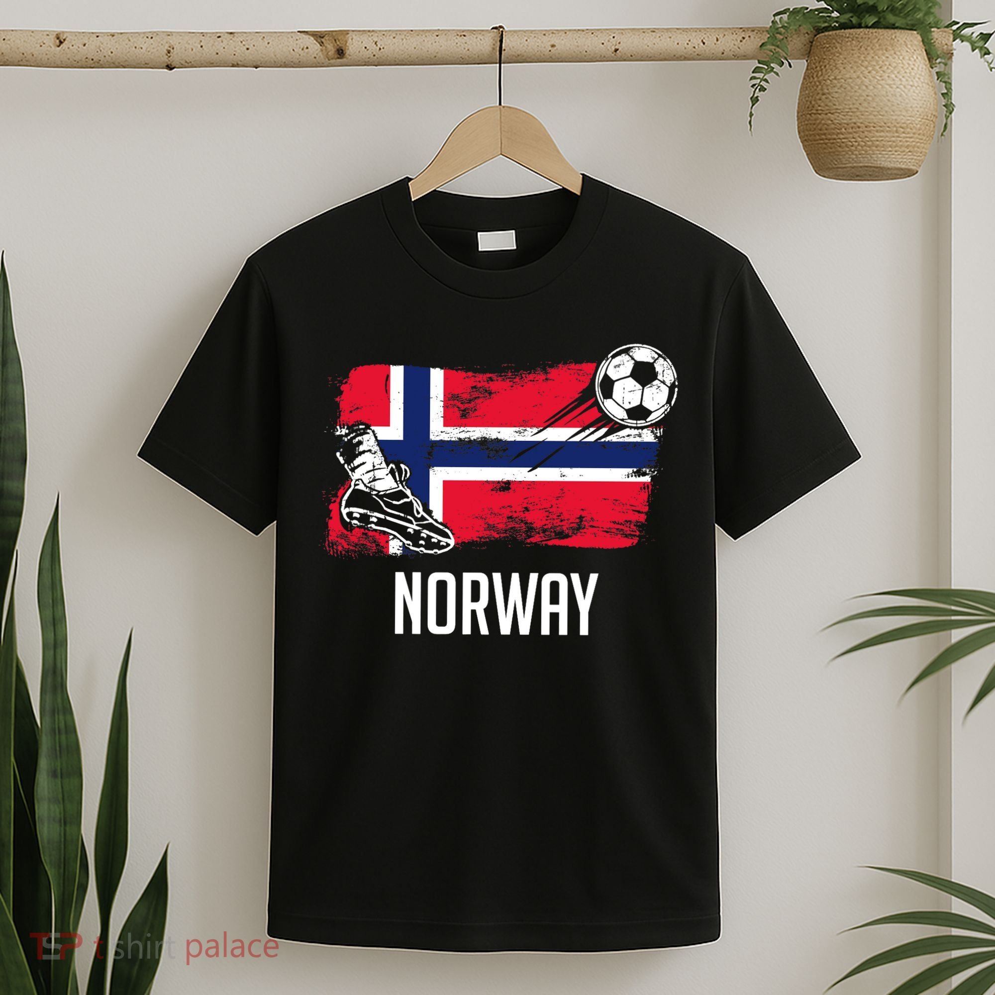Norway Flag Jersey Norwegian Soccer Team Norwegian Premium T-Shirt