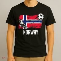 Norway Flag Jersey Norwegian Soccer Team Norwegian Premium T-Shirt thumb 3