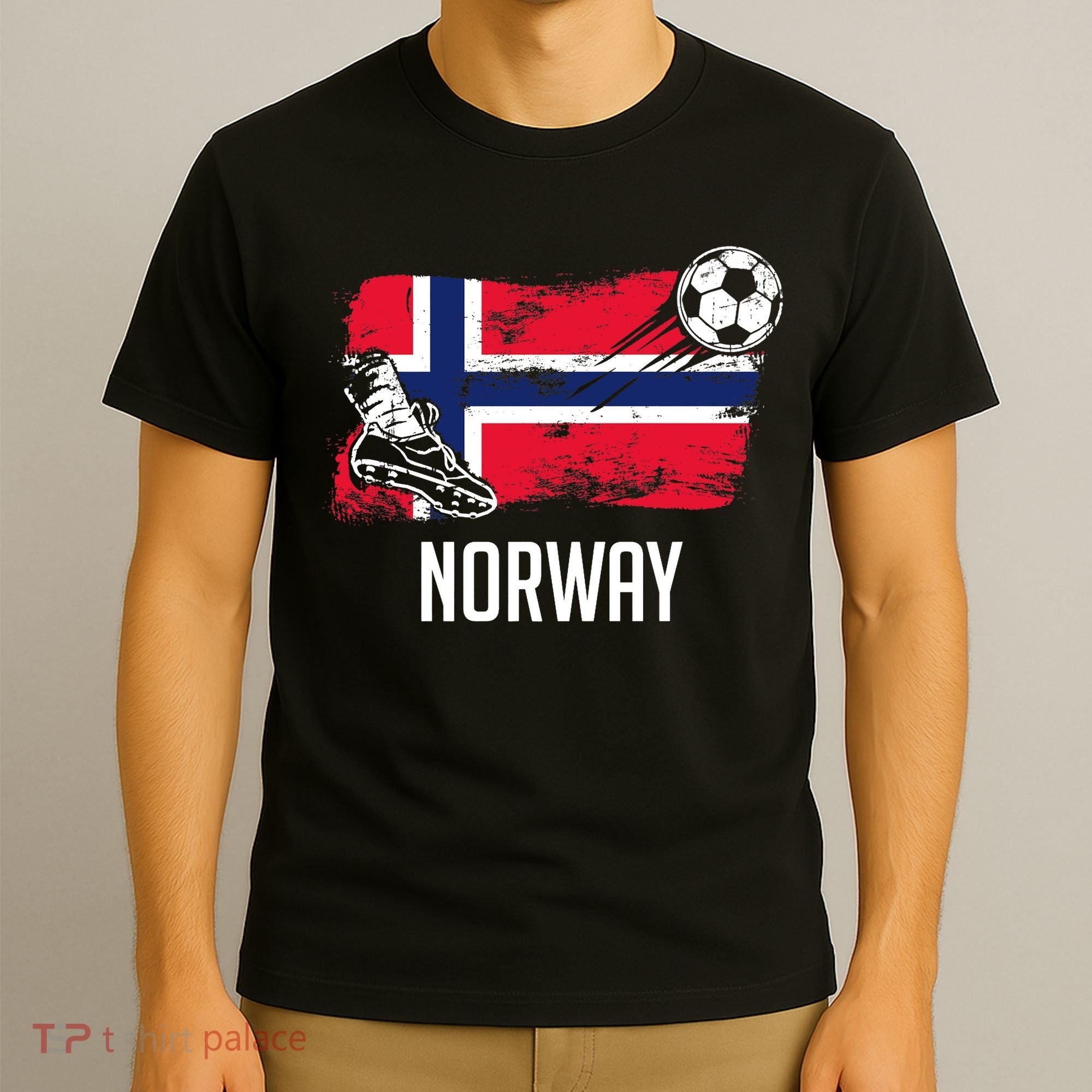 Norway Flag Jersey Norwegian Soccer Team Norwegian Premium T-Shirt
