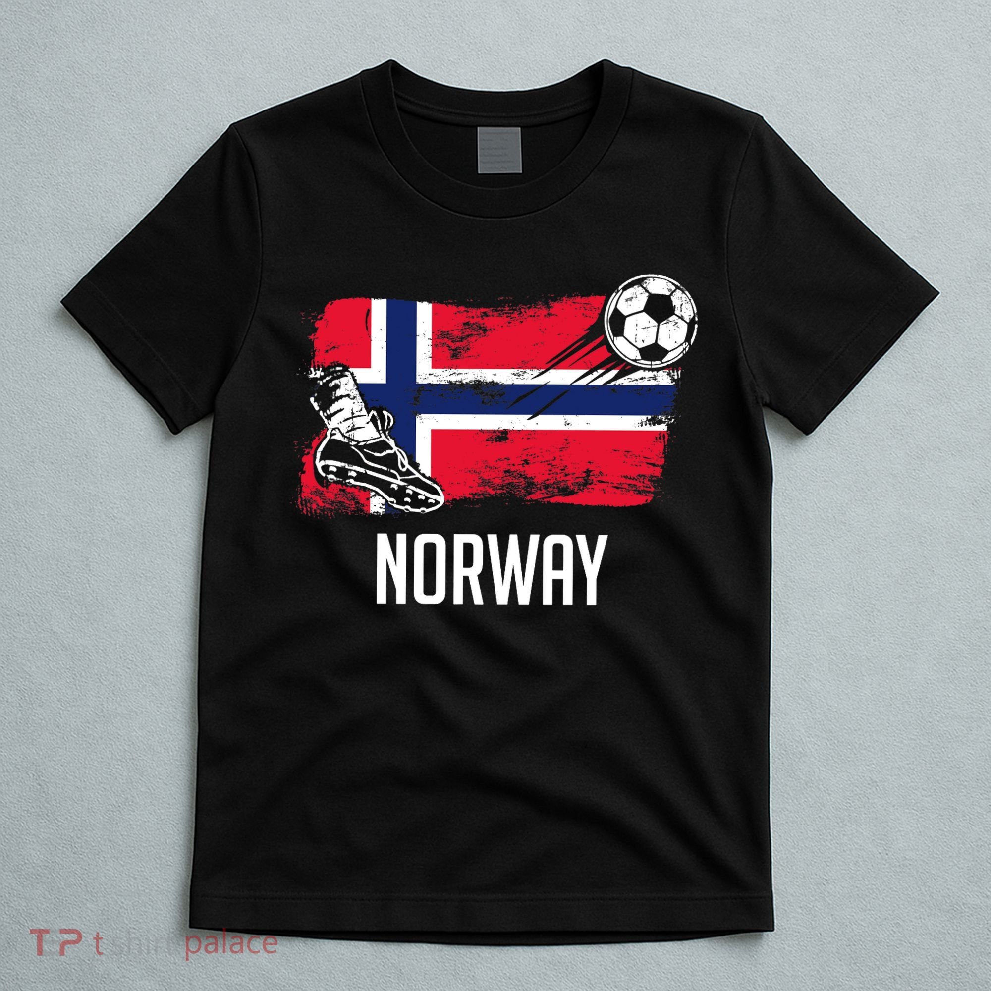 Norway Flag Jersey Norwegian Soccer Team Norwegian Premium T-Shirt