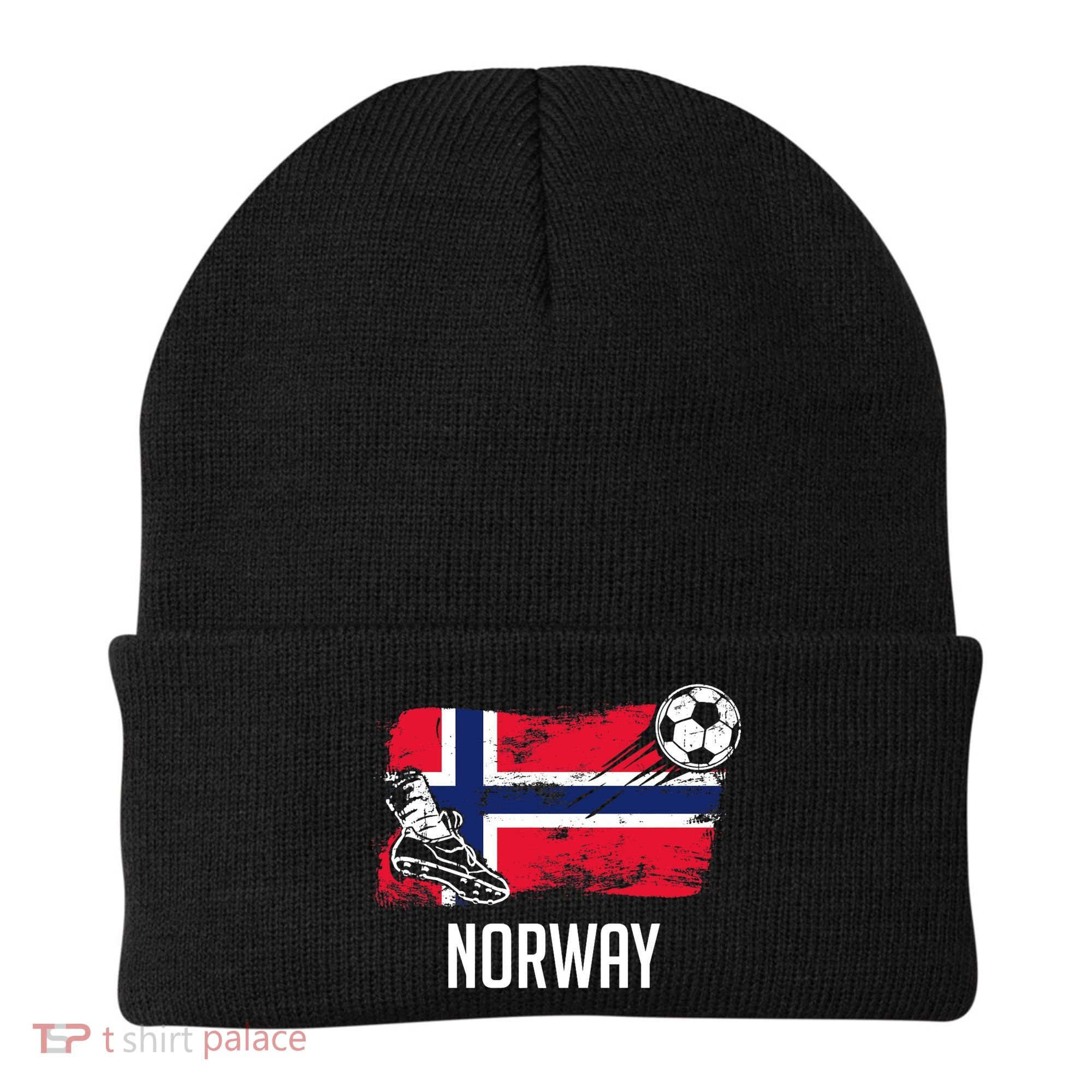Norway Flag Jersey Norwegian Soccer Team Norwegian Premium Beanie