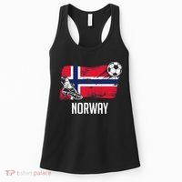 Norway Flag Jersey Norwegian Soccer Team Norwegian Premium Women's Tank Top thumb 0