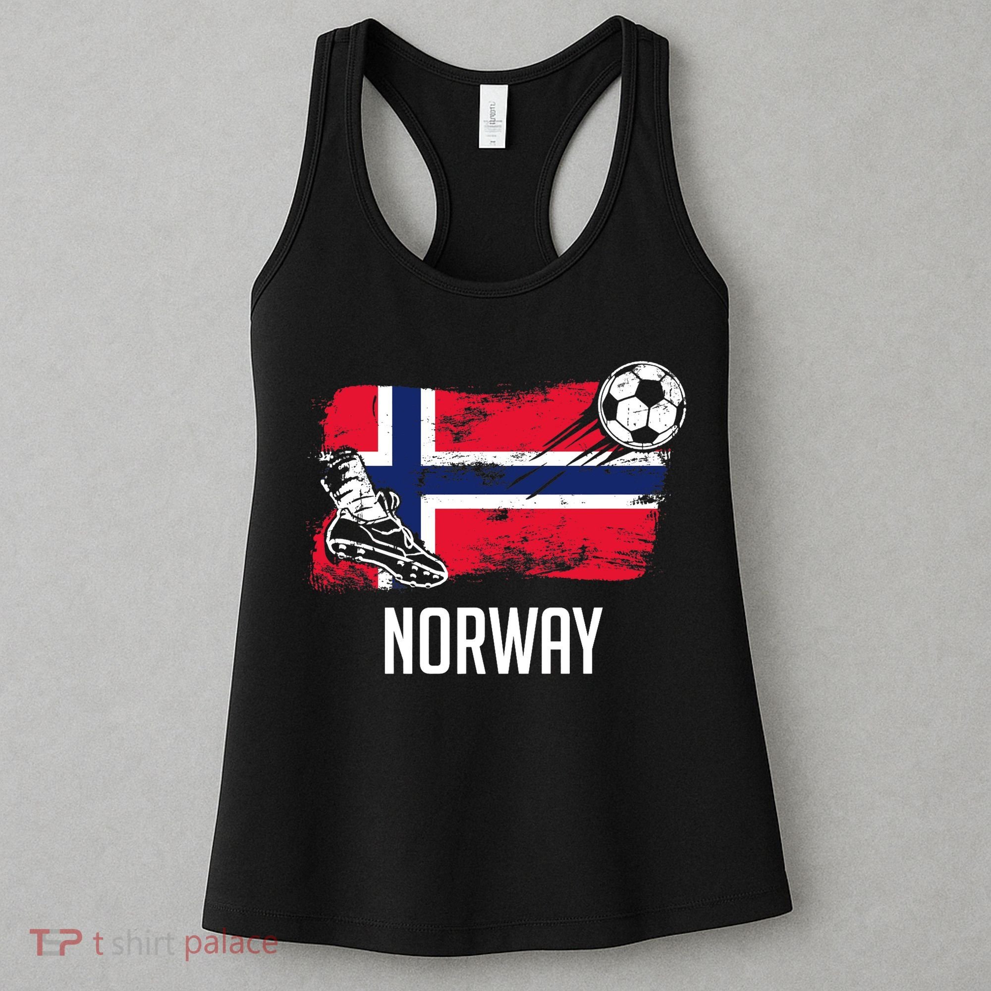 Norway Flag Jersey Norwegian Soccer Team Norwegian Premium Women's Tank Top