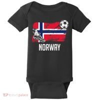 Norway Flag Jersey Norwegian Soccer Team Norwegian Premium Baby Bodysuit thumb 0