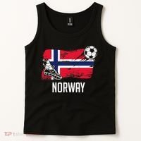 Norway Flag Jersey Norwegian Soccer Team Norwegian Premium Tank Top thumb 2