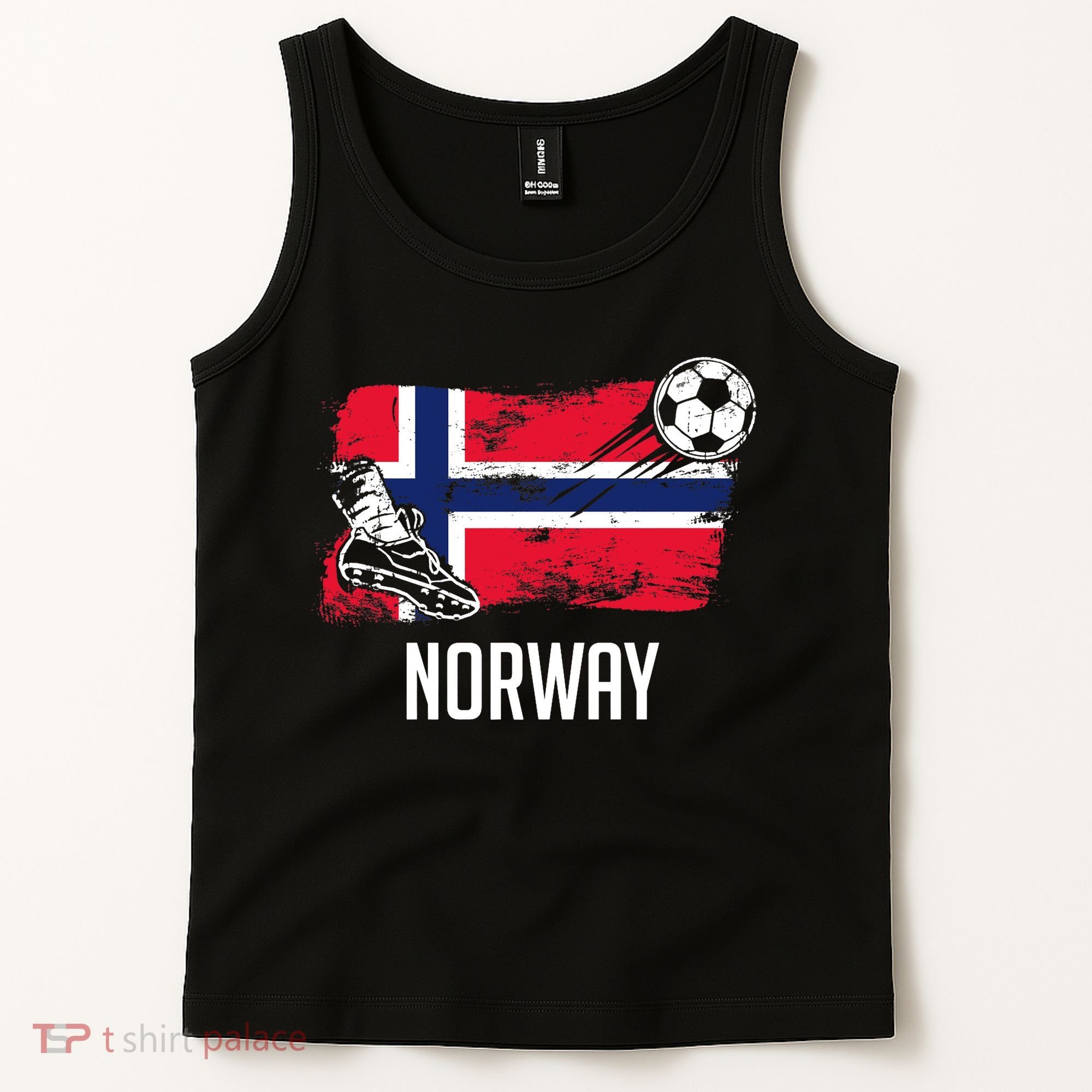 Norway Flag Jersey Norwegian Soccer Team Norwegian Premium Tank Top