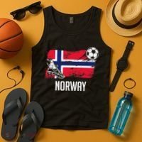 Norway Flag Jersey Norwegian Soccer Team Norwegian Premium Tank Top thumb 4