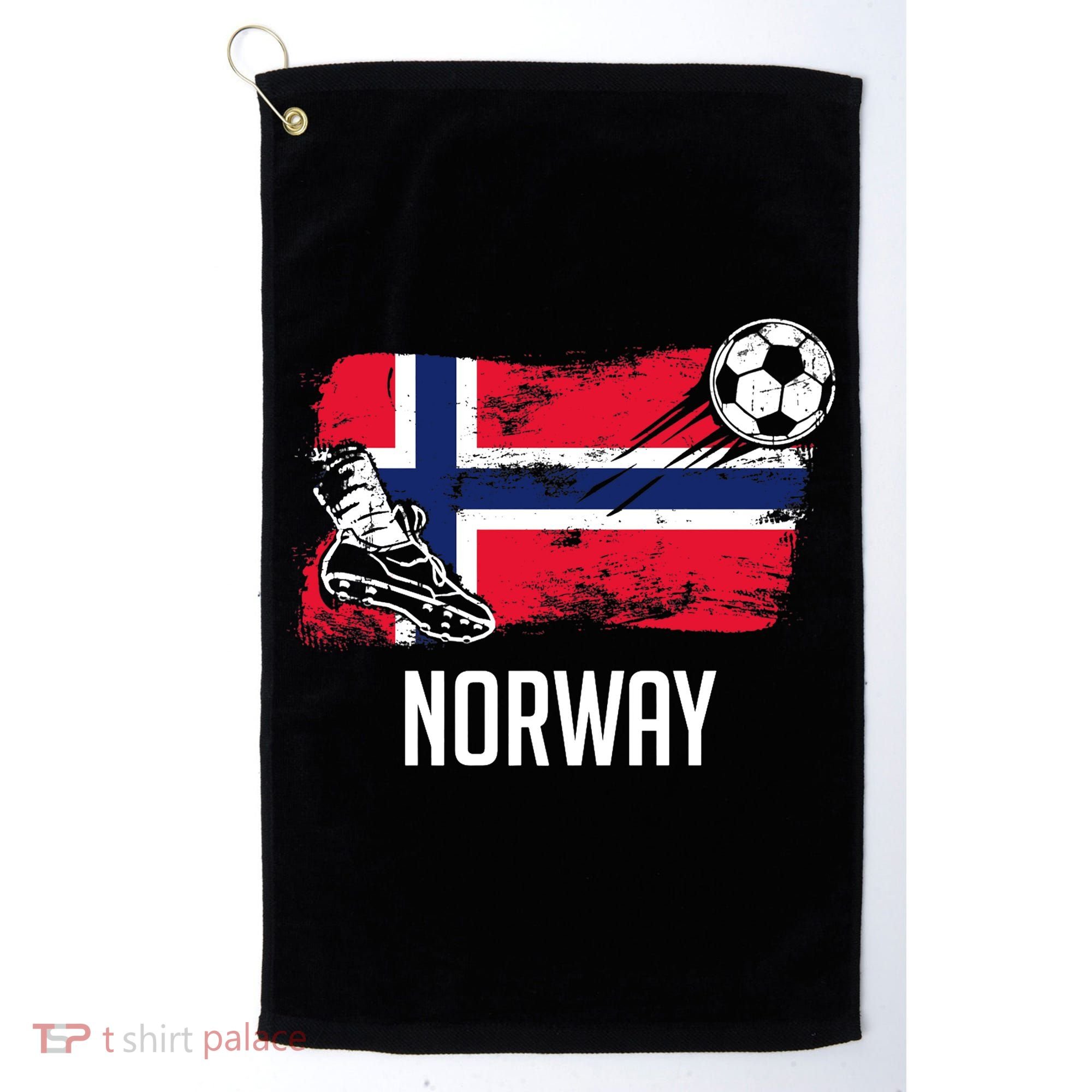 Norway Flag Jersey Norwegian Soccer Team Norwegian Premium Golf Towel