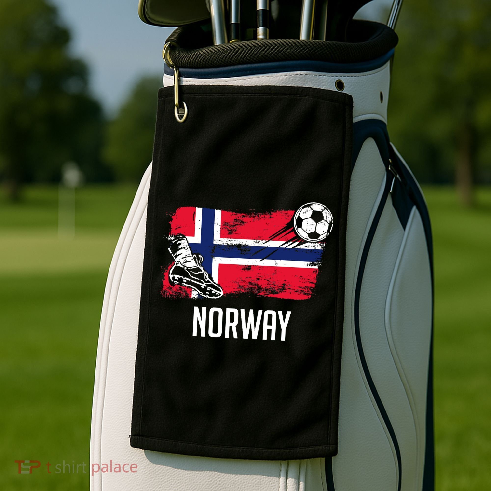 Norway Flag Jersey Norwegian Soccer Team Norwegian Premium Golf Towel