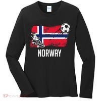 Norway Flag Jersey Norwegian Soccer Team Norwegian Premium Women's Long Sleeve Shirt thumb 0