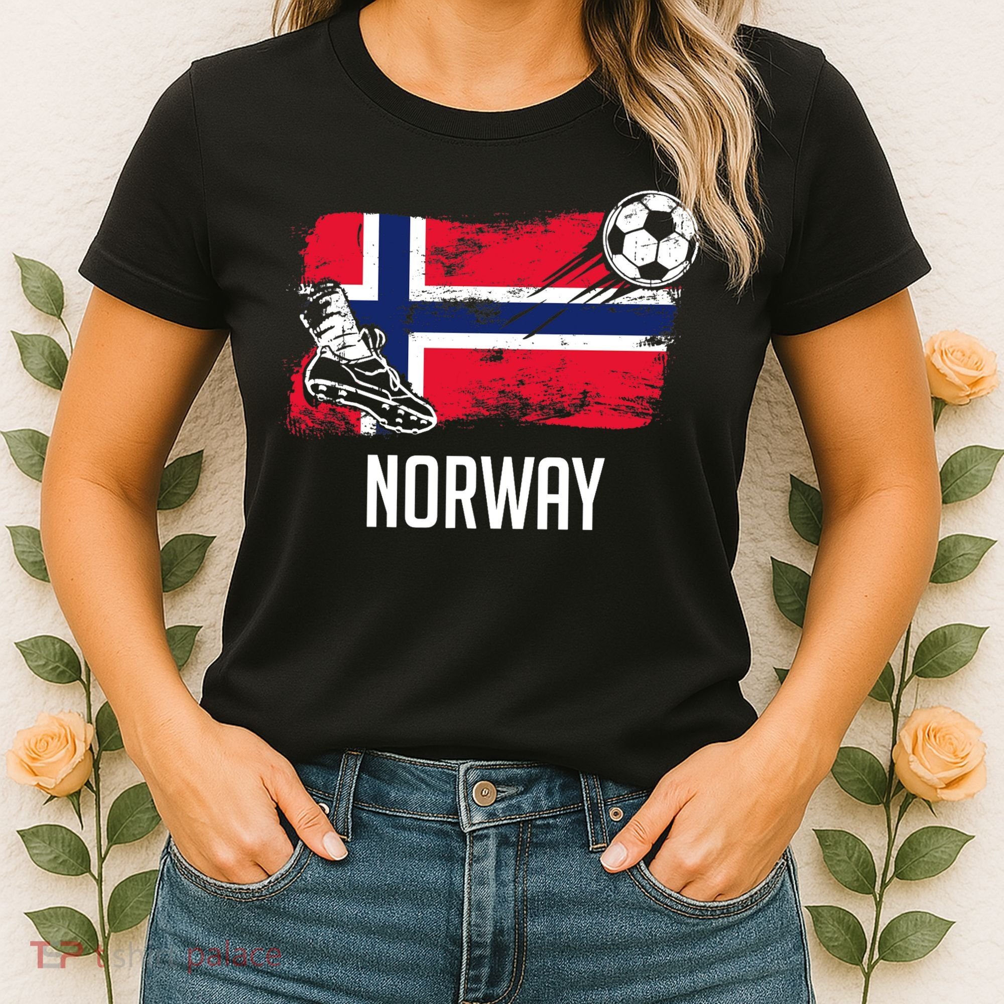 Norway Flag Jersey Norwegian Soccer Team Norwegian Premium Women's T-Shirt