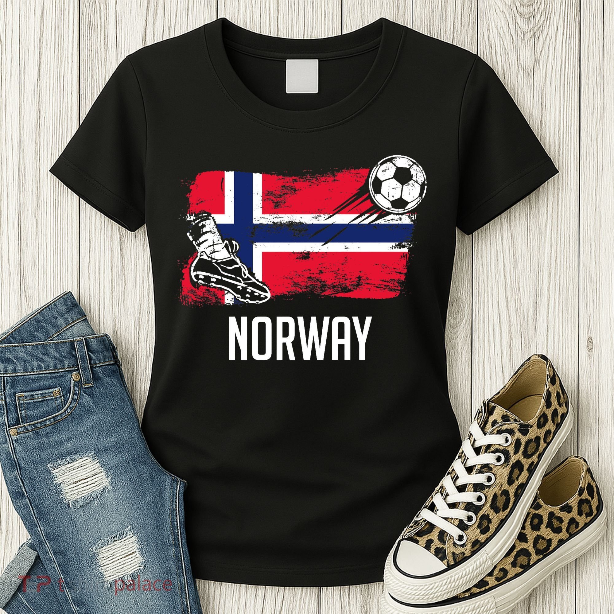 Norway Flag Jersey Norwegian Soccer Team Norwegian Premium Women's T-Shirt