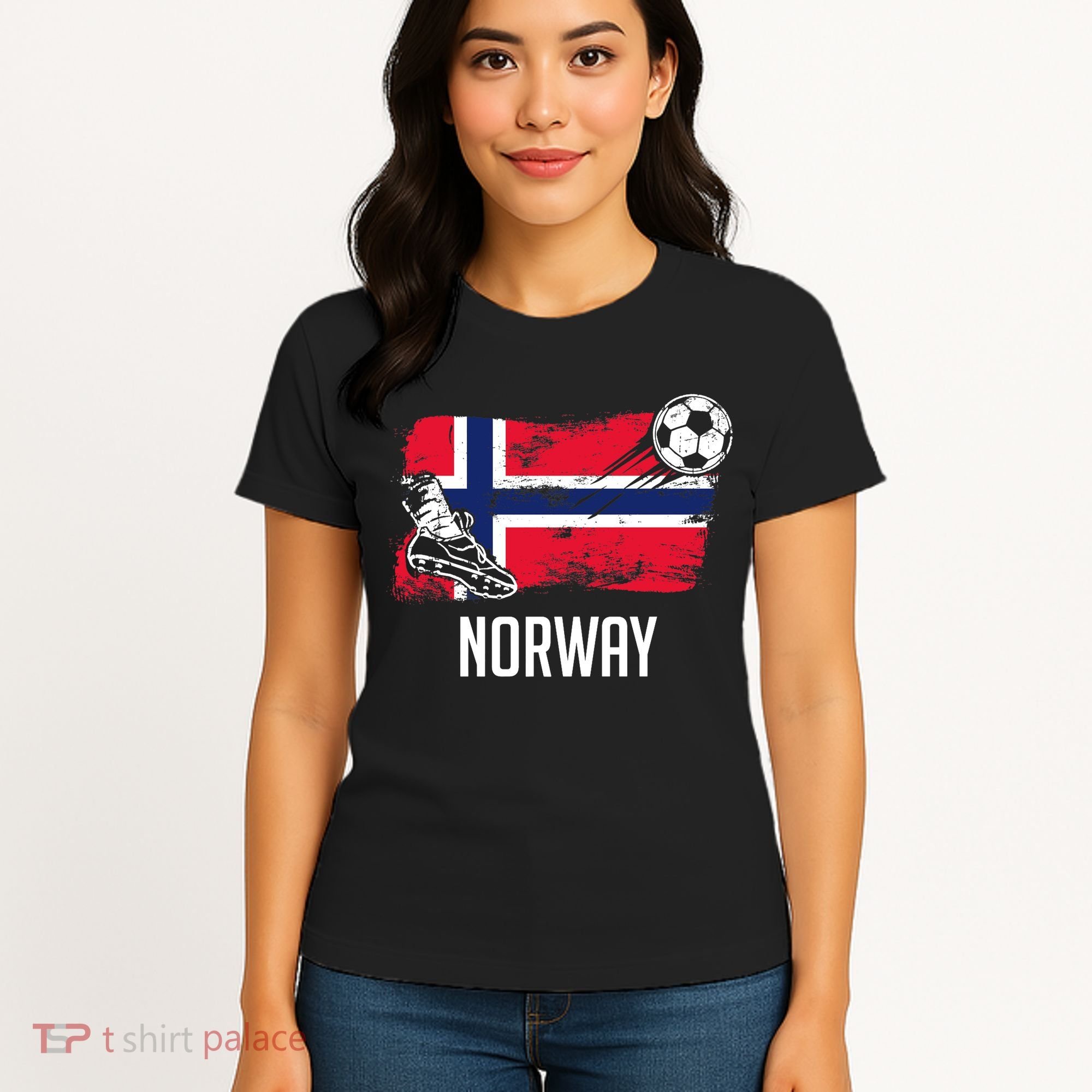 Norway Flag Jersey Norwegian Soccer Team Norwegian Premium Women's T-Shirt