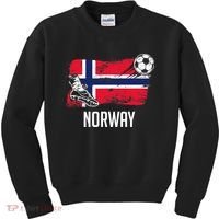 Norway Flag Jersey Norwegian Soccer Team Norwegian Premium Kids Sweatshirt thumb 0
