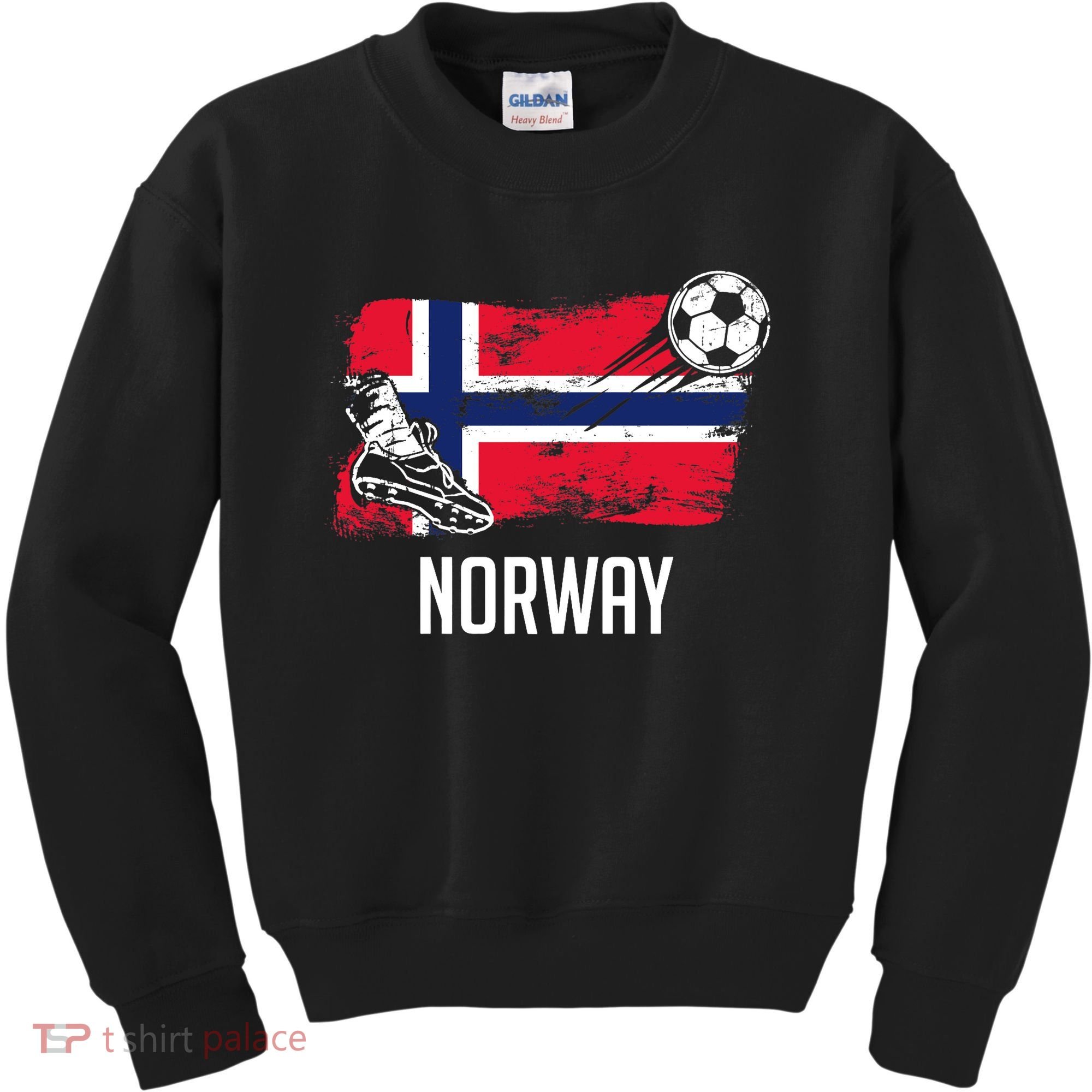 Norway Flag Jersey Norwegian Soccer Team Norwegian Premium Kids Sweatshirt
