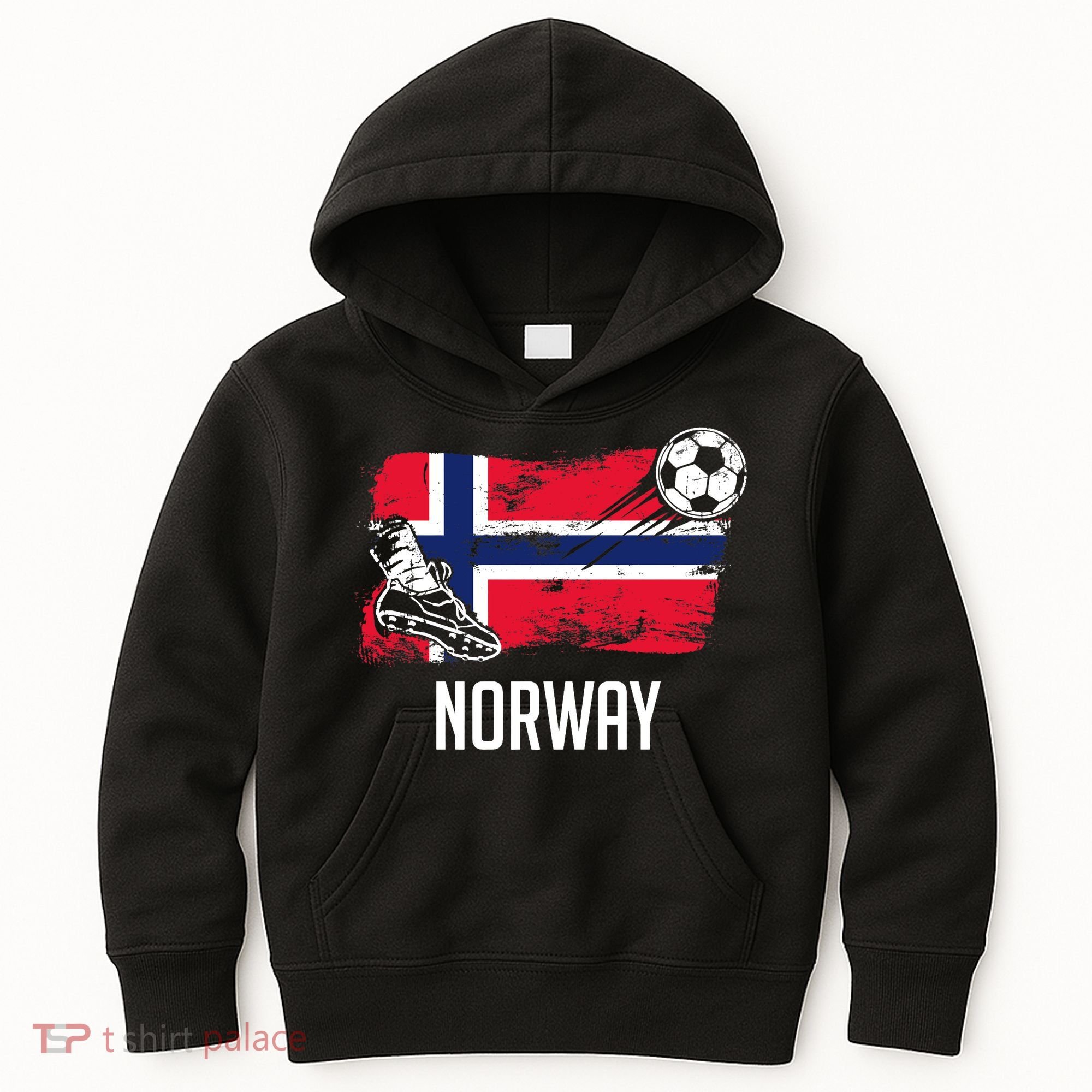 Norway Flag Jersey Norwegian Soccer Team Norwegian Premium Kids Hoodie