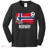 Norway Flag Jersey Norwegian Soccer Team Norwegian Premium Kids Long Sleeve Shirt thumb 0