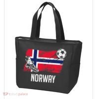 Norway Flag Jersey Norwegian Soccer Team Norwegian Premium Tote Bag thumb 3